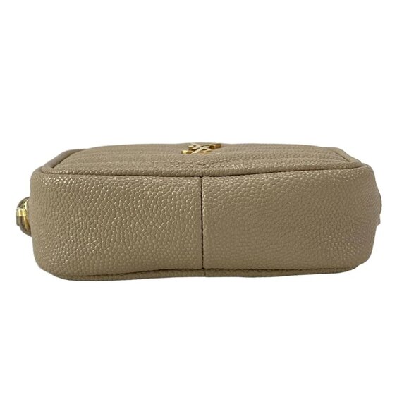 SAINT LAURENT PARIS Lou Baby Bag Gray Beige Gold Leather Hardware - 873-081625 - Picture 5 of 14